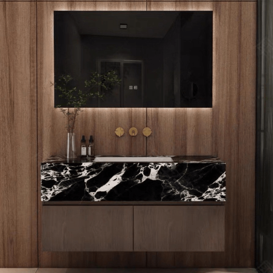 Carrera Modern Marble Bathroom Vanity Set - Exclusivia
