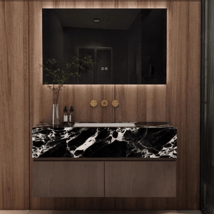 Carrera Modern Marble Bathroom Vanity Set - Exclusivia