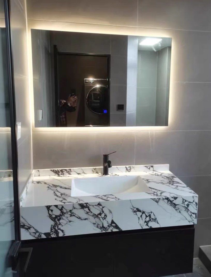Carrera Modern Marble Bathroom Vanity Set - Exclusivia