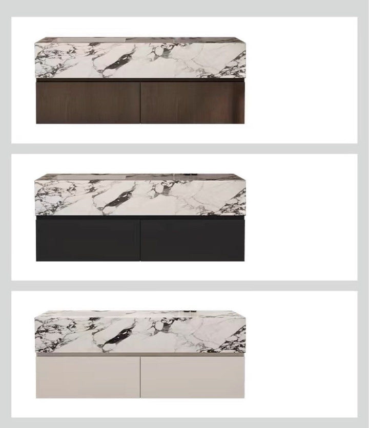 Carrera Modern Marble Bathroom Vanity Set - Exclusivia
