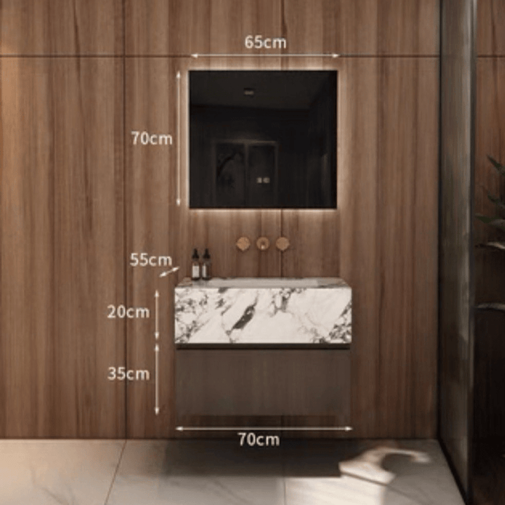 Carrera Modern Marble Bathroom Vanity Set - Exclusivia