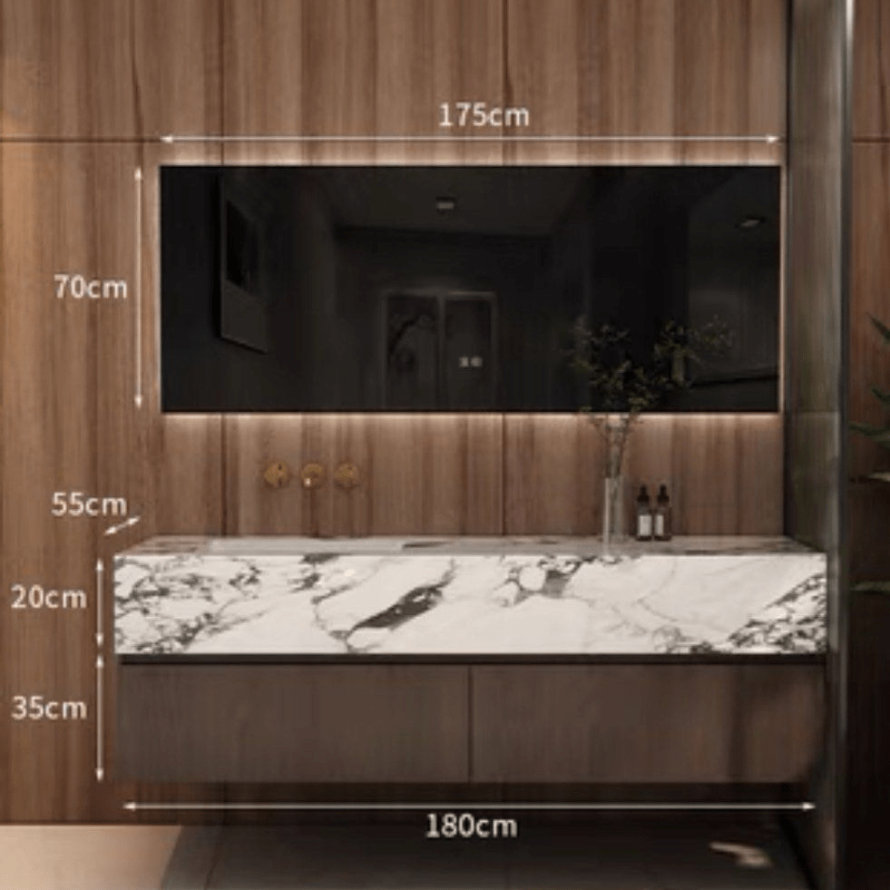 Carrera Modern Marble Bathroom Vanity Set - Exclusivia