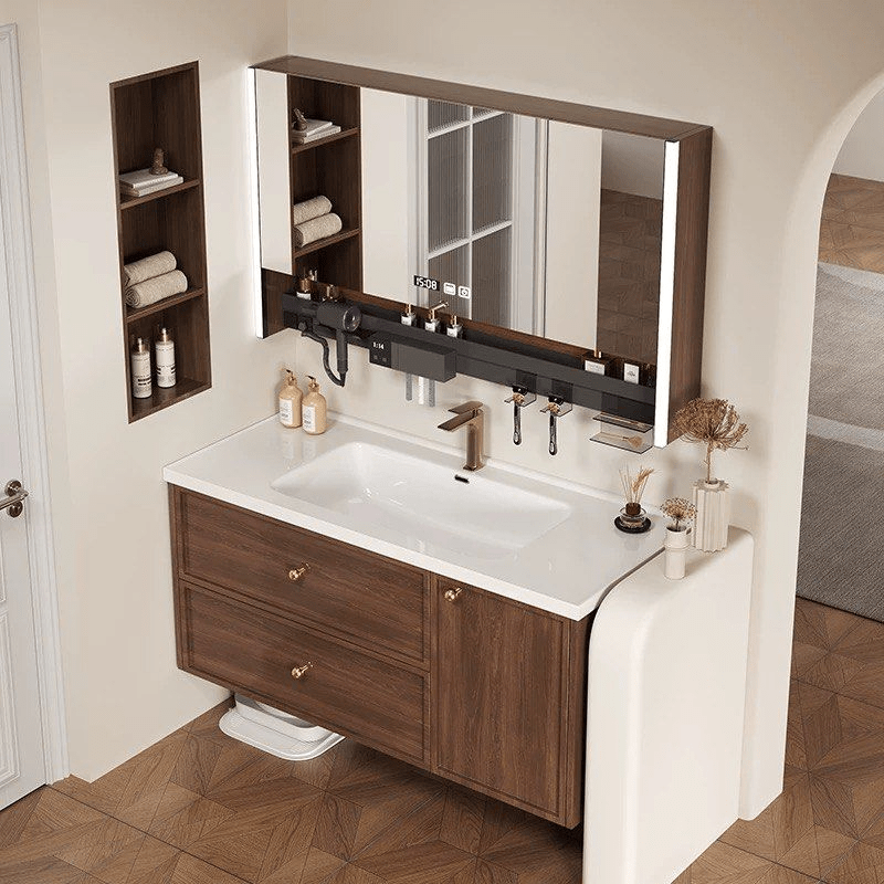 Cedar Modern Walnut Vanity Sink - Exclusivia