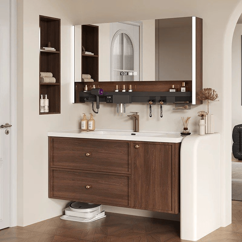 Cedar Modern Walnut Vanity Sink - Exclusivia