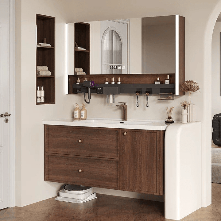 Cedar Modern Walnut Vanity Sink - Exclusivia