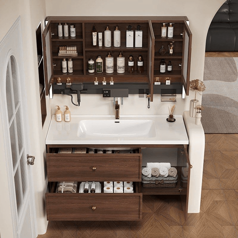 Cedar Modern Walnut Vanity Sink - Exclusivia