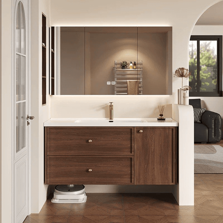 Cedar Modern Walnut Vanity Sink - Exclusivia