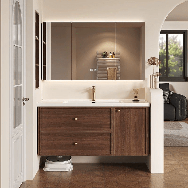 Cedar Modern Walnut Vanity Sink - Exclusivia
