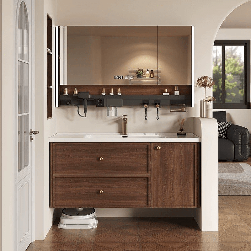 Cedar Modern Walnut Vanity Sink - Exclusivia