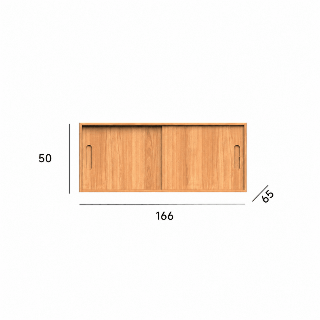 Cerise Japandi Solid Wood Wardrobe - Exclusivia