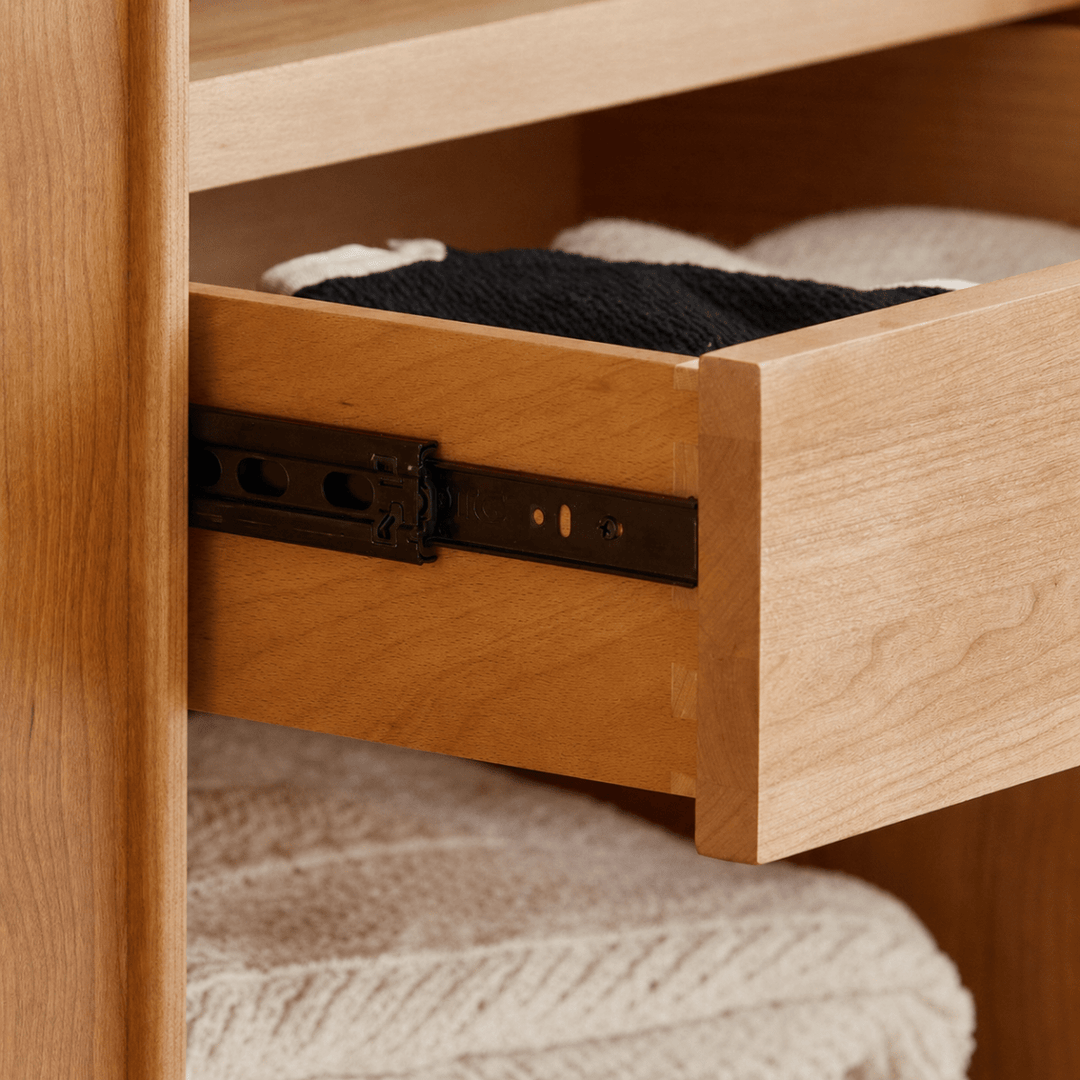 Cerise Japandi Solid Wood Wardrobe - Exclusivia