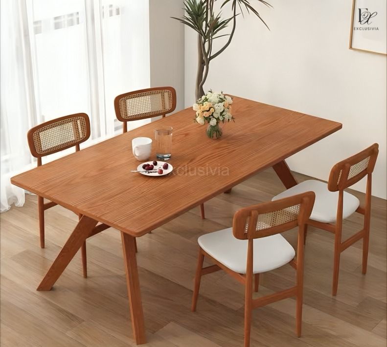 CHAYA Modern Solid Wood Dining Table - Exclusivia