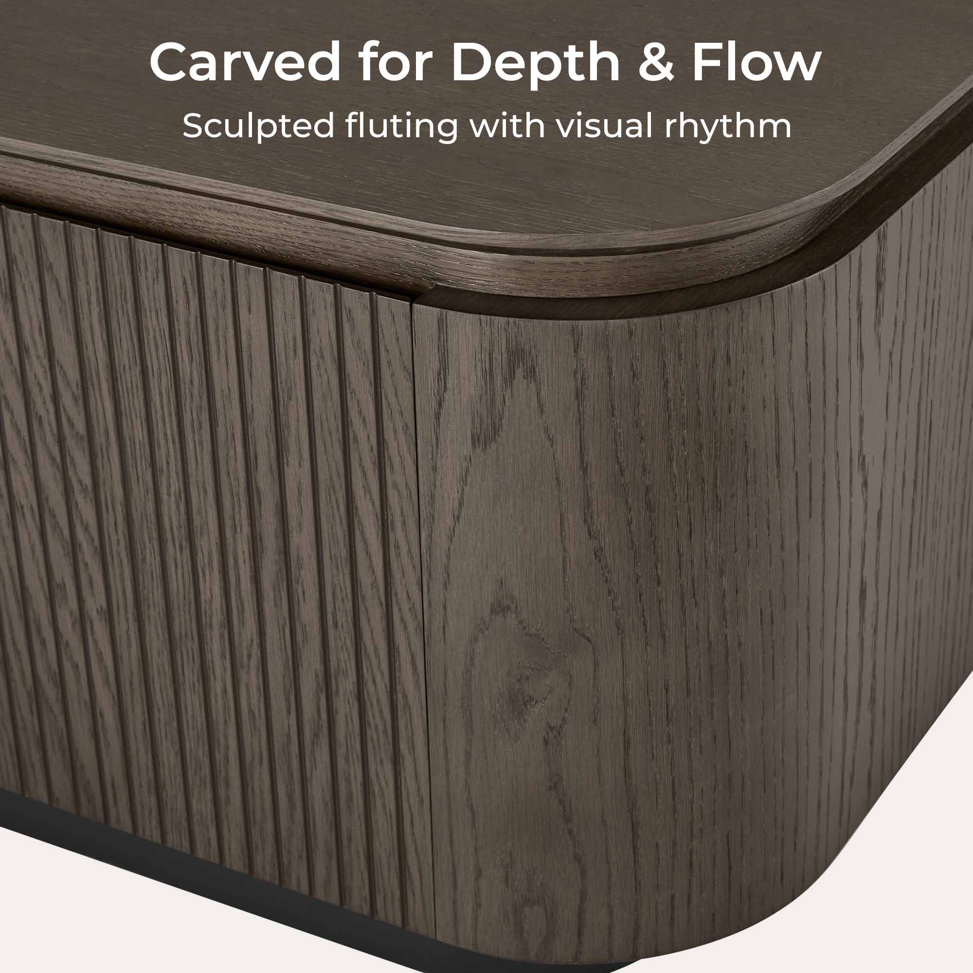MORVEN Modern Wood TV Stand with Drawer - Exclusivia