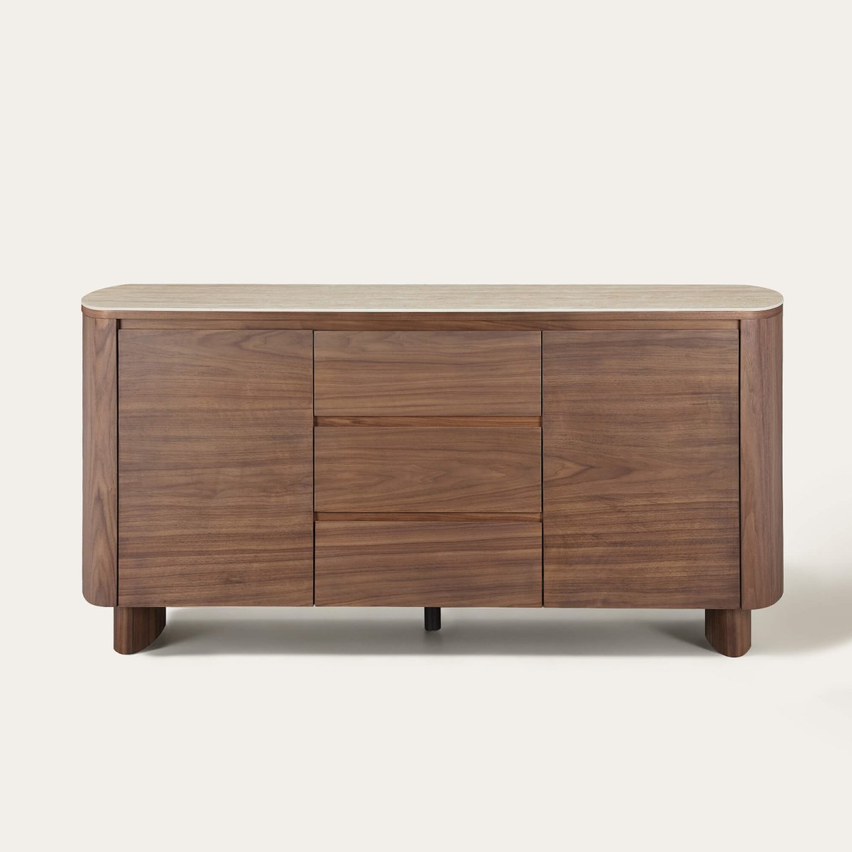 CARDEN Mid-Century Natural Wood Sideboard Buffet - Exclusivia