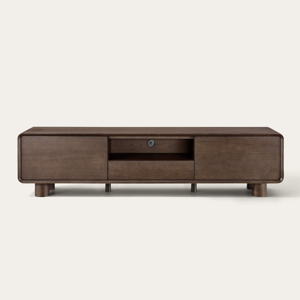 ELWYN Vintage Dark Oak TV Stand - Exclusivia