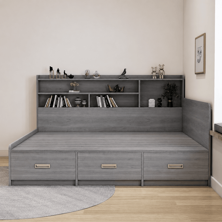 Clario Side - Shelf Storage Bedframe - Exclusivia