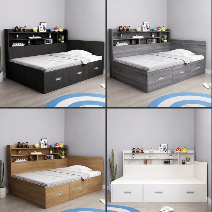 Clario Side - Shelf Storage Bedframe - Exclusivia