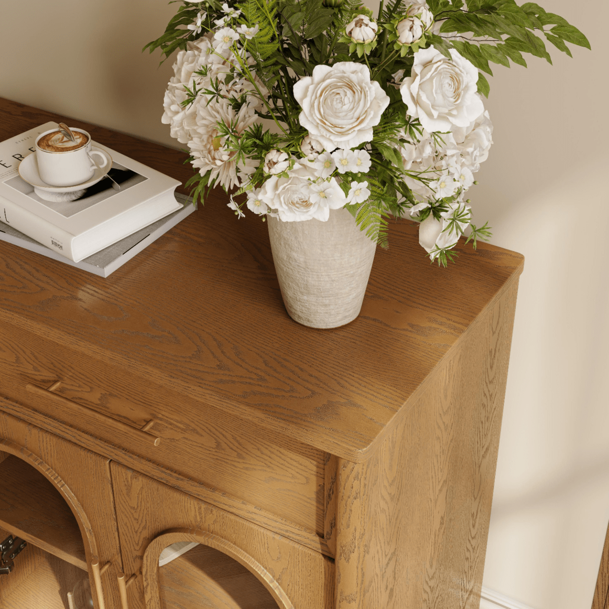 Cloister Mid - Century Walnut Storage Cabinet - Exclusivia