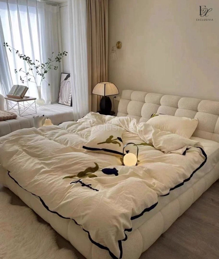 COCO Modern Boucle Bedframe - Exclusivia
