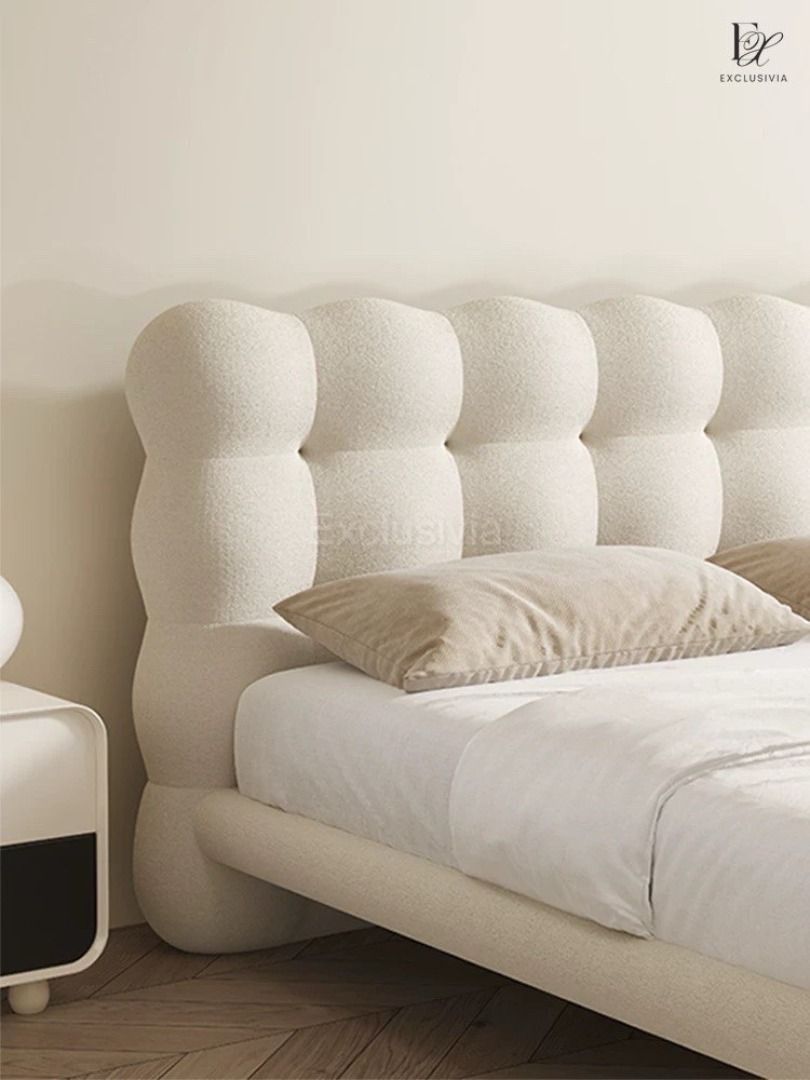 COCO Modern Boucle Bedframe - Exclusivia