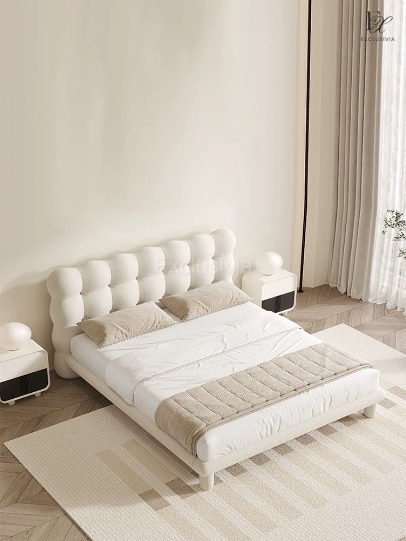 COCO Modern Boucle Bedframe - Exclusivia