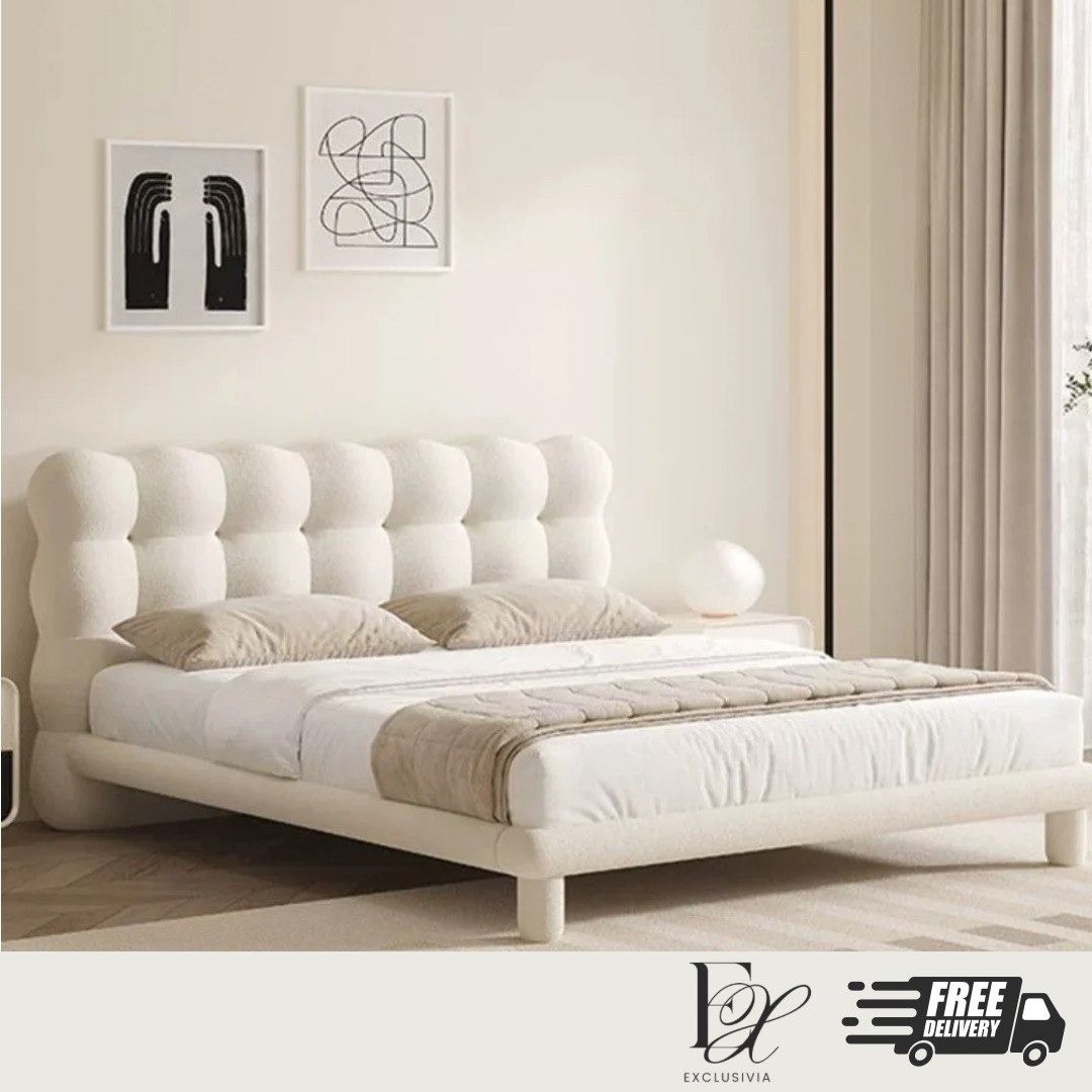 COCO Modern Boucle Bedframe - Exclusivia