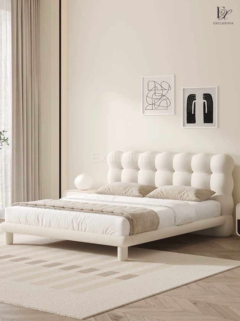 COCO Modern Boucle Bedframe - Exclusivia