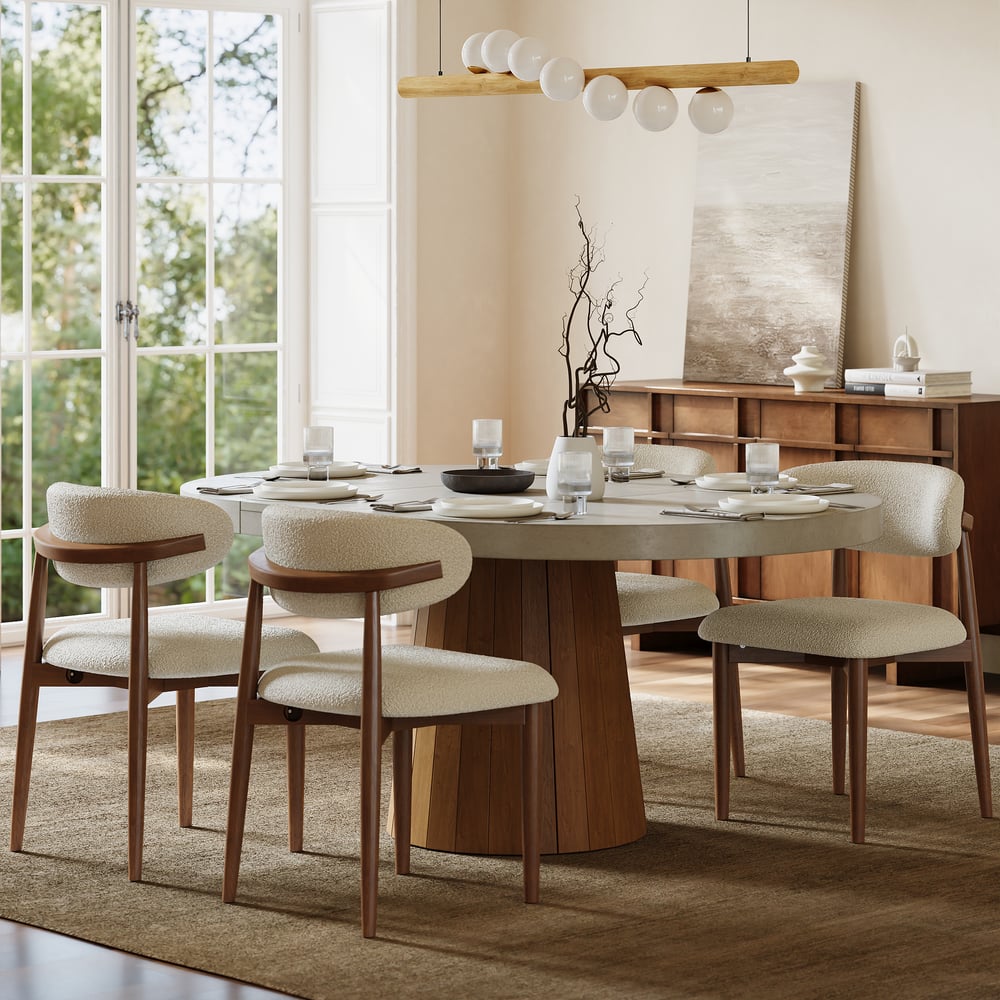 Aira Japandi Extendable Dining Table