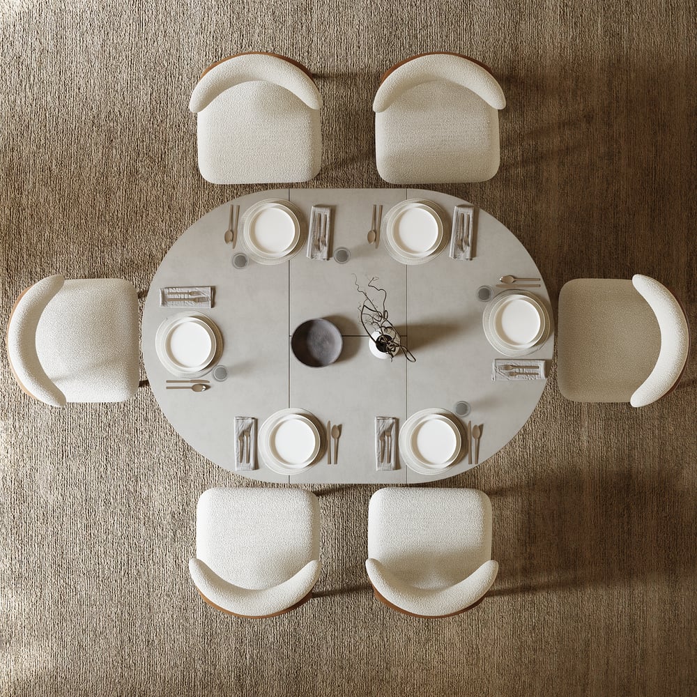 Aira Japandi Extendable Dining Table