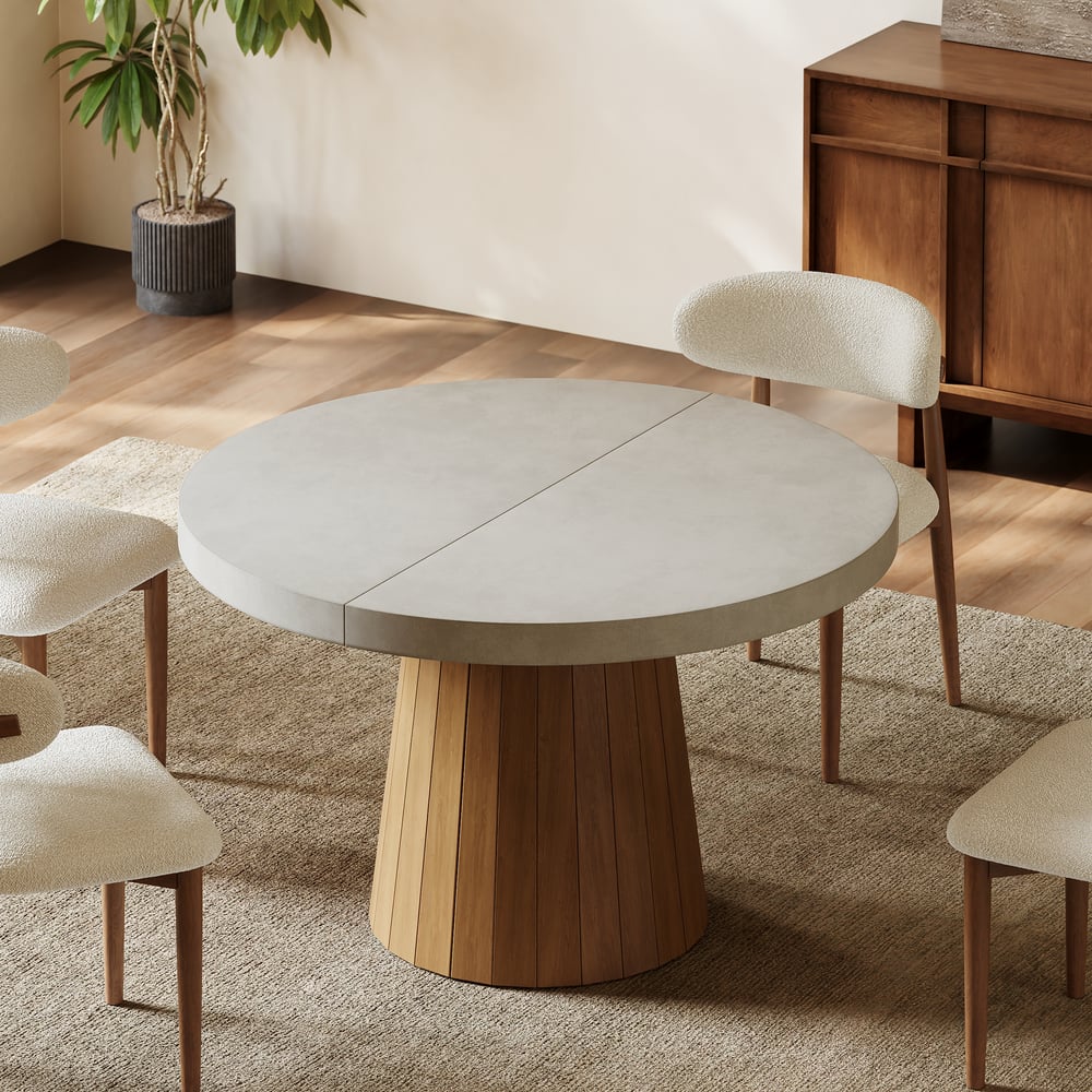 Aira Japandi Extendable Dining Table