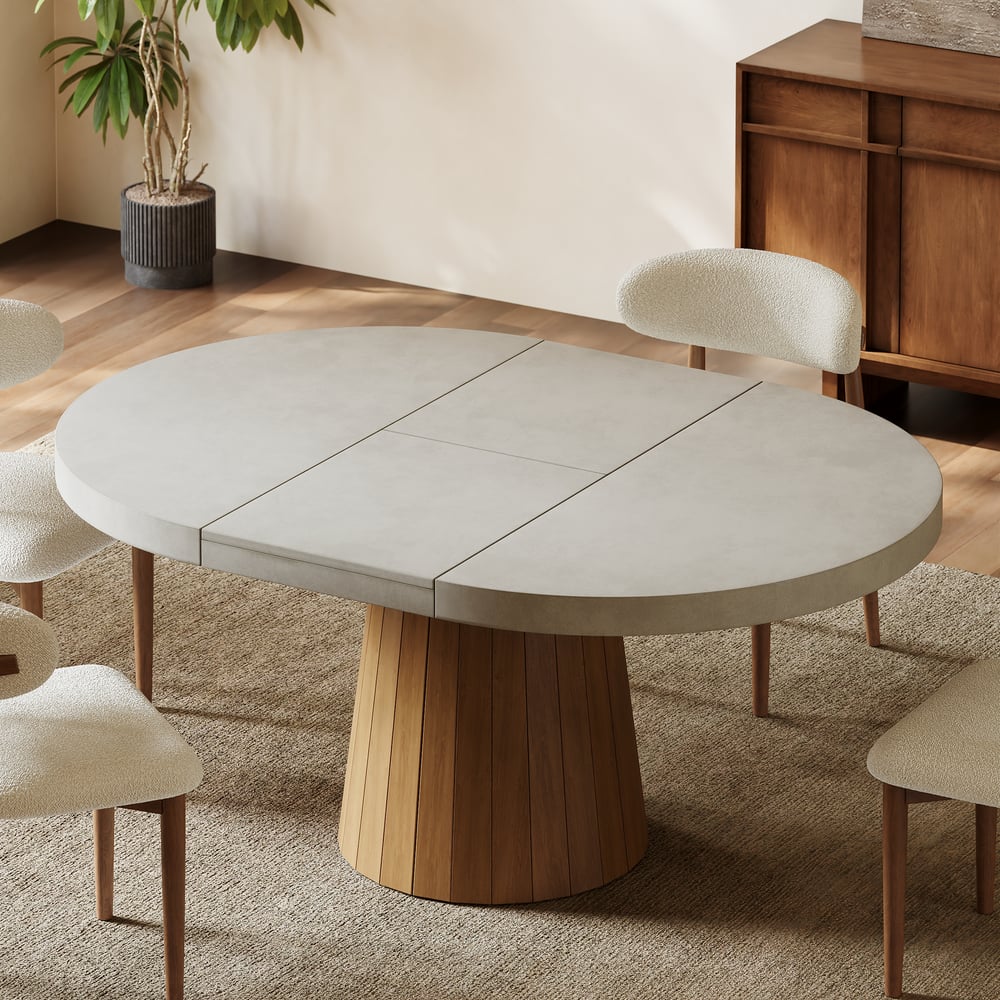 Aira Japandi Extendable Dining Table