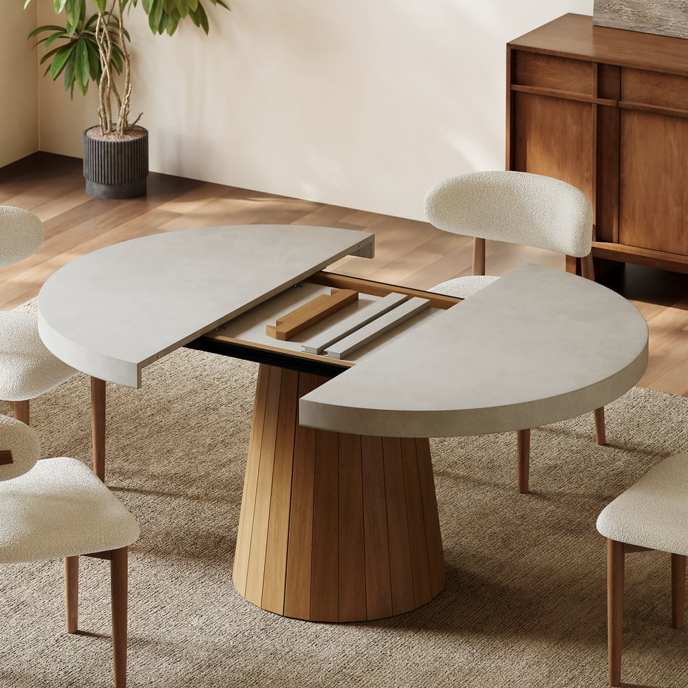 Aira Japandi Extendable Dining Table