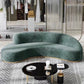 CORRAN Modern Curved Velvet Sofa - Exclusivia