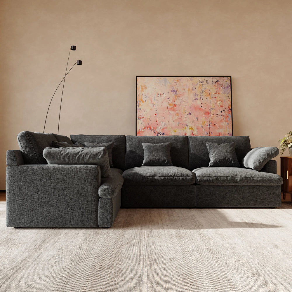 CozyLoom Dual Seat Modular Fabric Sofa - Exclusivia