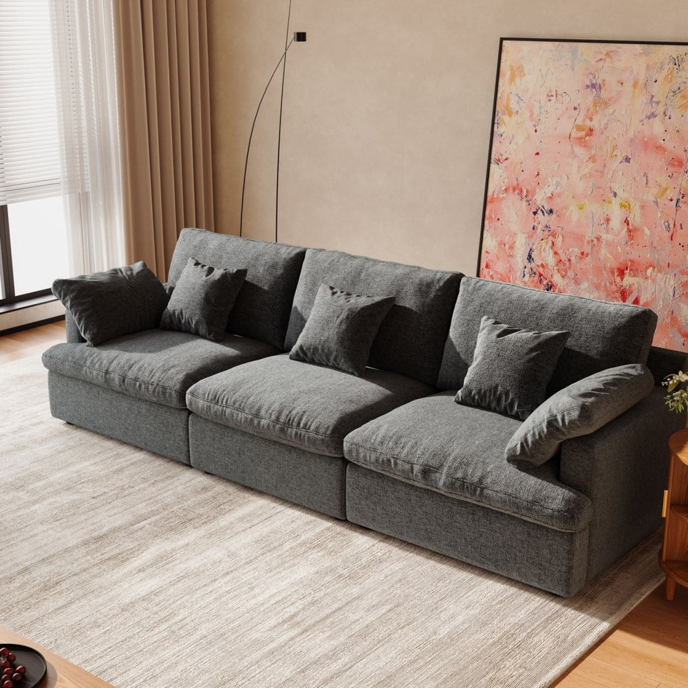 CozyLoom Dual Seat Modular Fabric Sofa - Exclusivia
