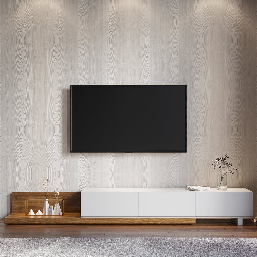 Crator Extendable Wood TV Stand, 200 cm - Exclusivia