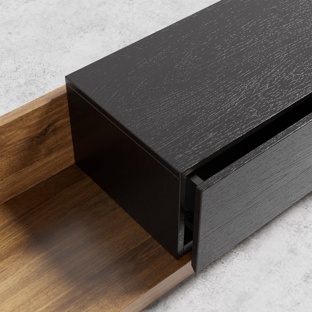 Crator Extendable Wood TV Stand, 200 cm - Exclusivia