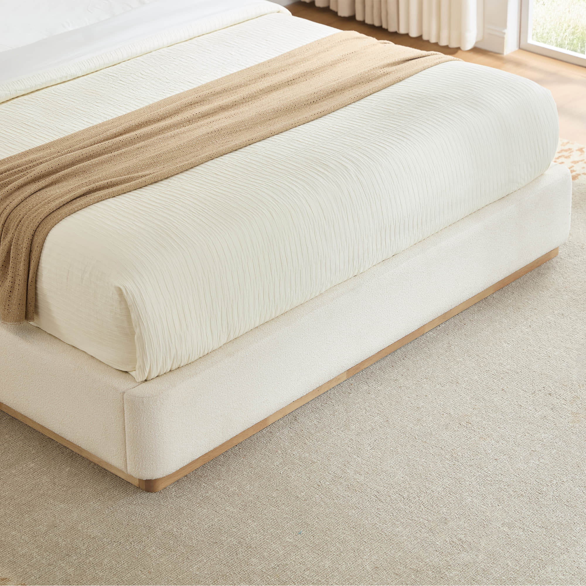Ronan Bouclé Platform Bed