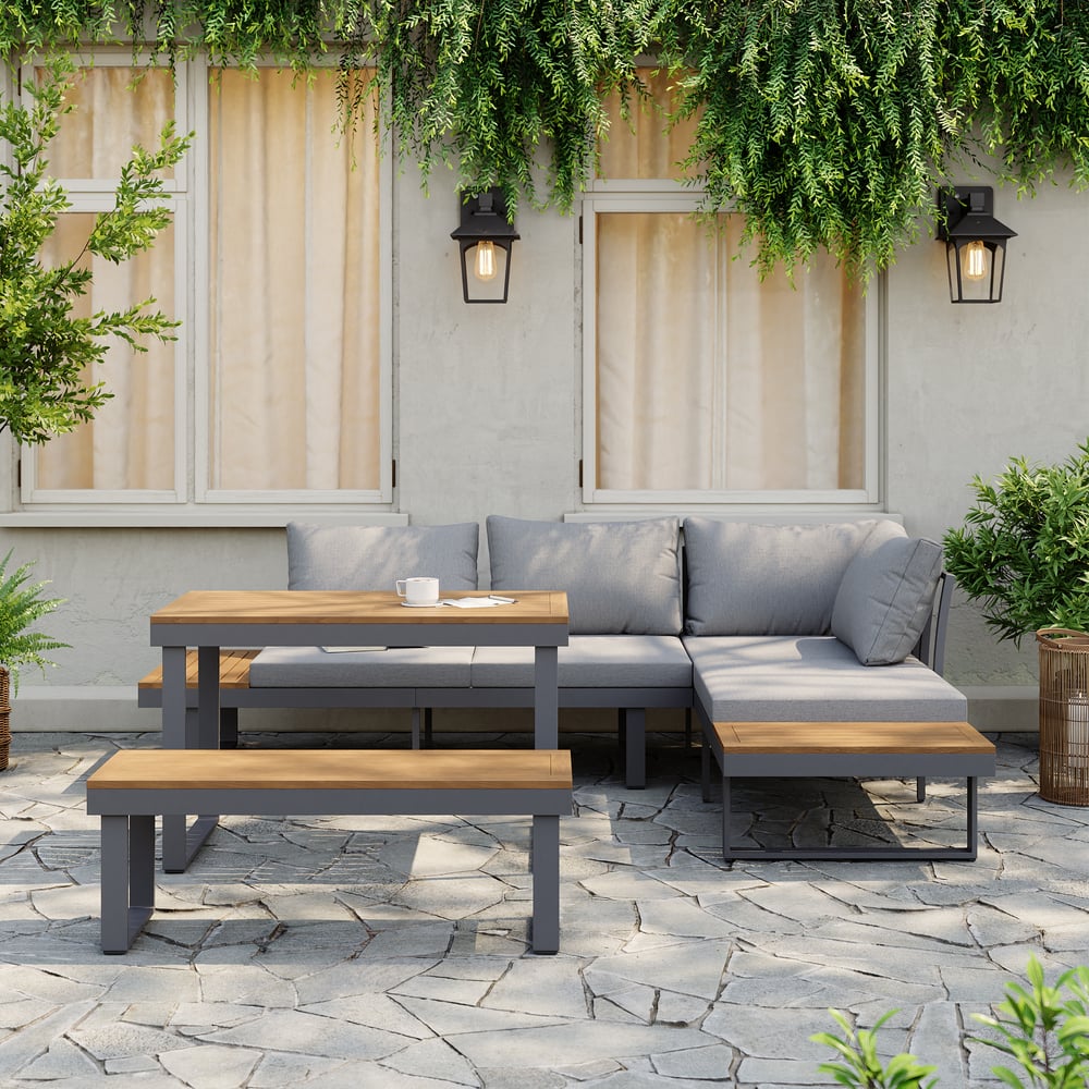 Cresta Contemporary Outdoor Sectional Sofa Set - Exclusivia