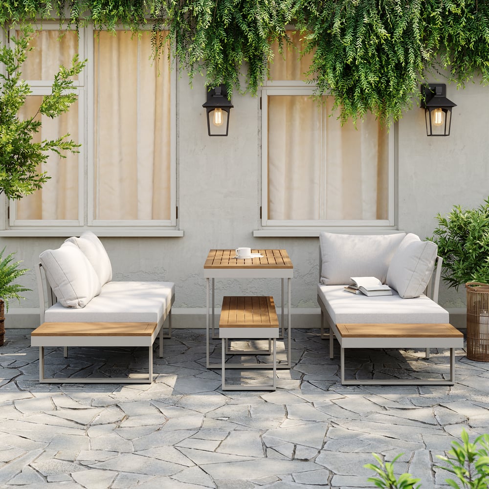 Cresta Contemporary Outdoor Sectional Sofa Set - Exclusivia