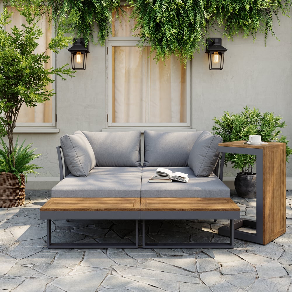 Cresta Contemporary Outdoor Sectional Sofa Set - Exclusivia