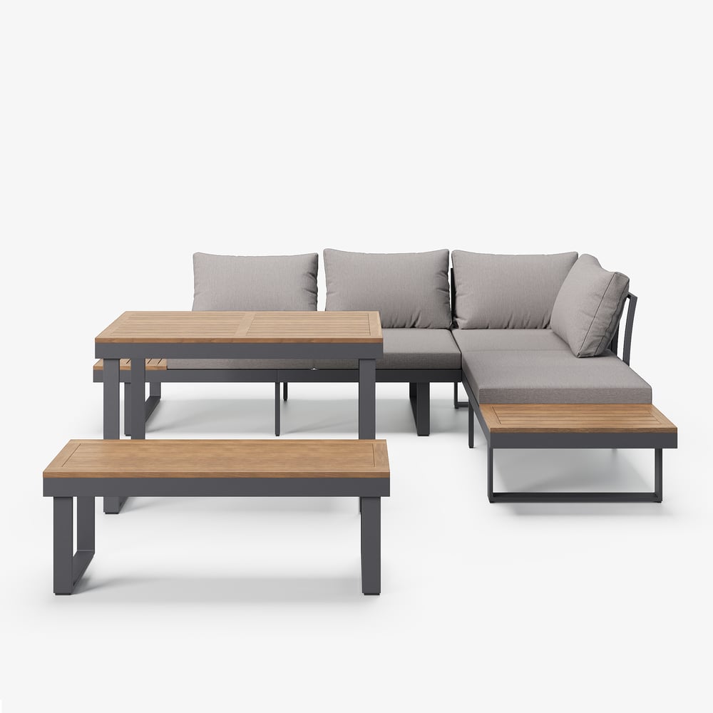 Cresta Contemporary Outdoor Sectional Sofa Set - Exclusivia