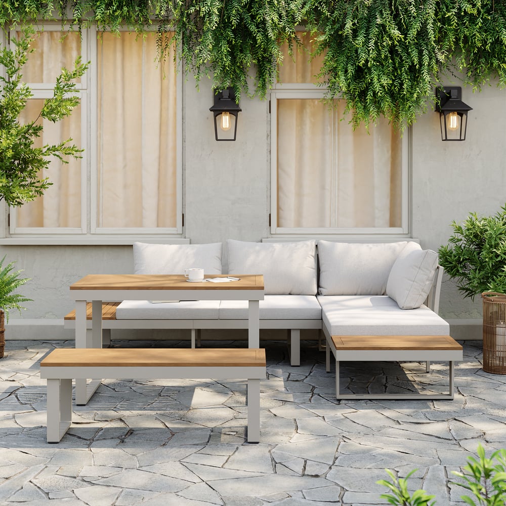 Cresta Contemporary Outdoor Sectional Sofa Set - Exclusivia