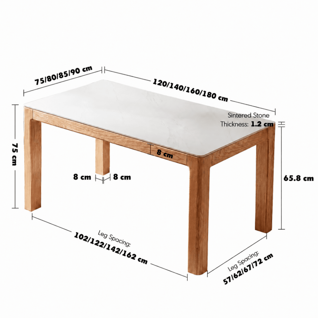 KROVA Sintered Stone Dining Table - Exclusivia