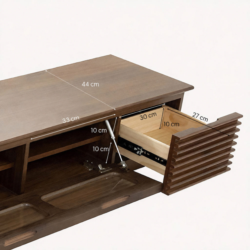 Orion Minimalist Fluted TV Console