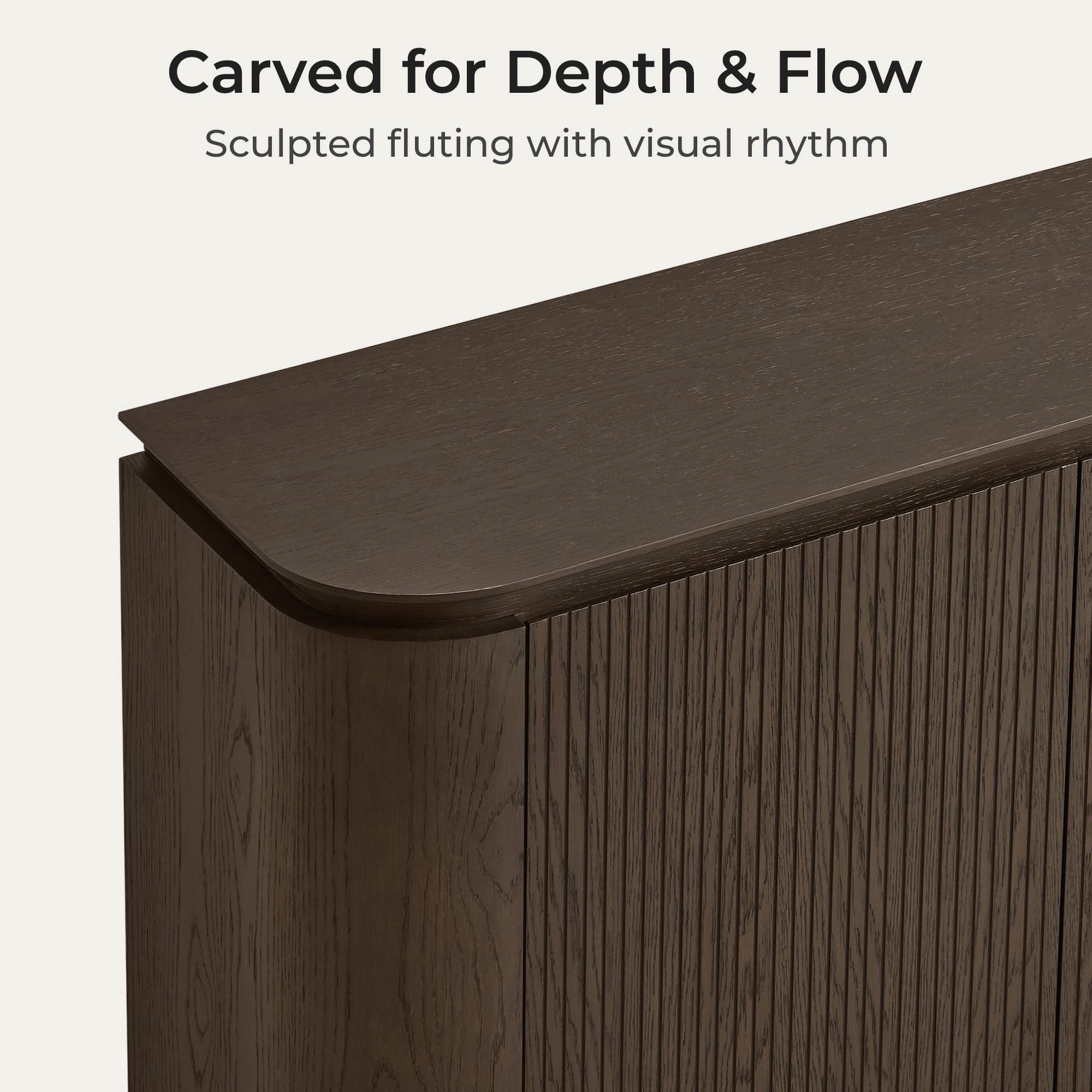 Elvar 180 cm Curved Sideboard