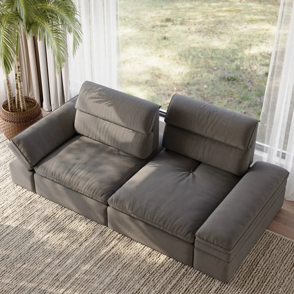 DeepEase Adjustable Modular Loveseat - Exclusivia