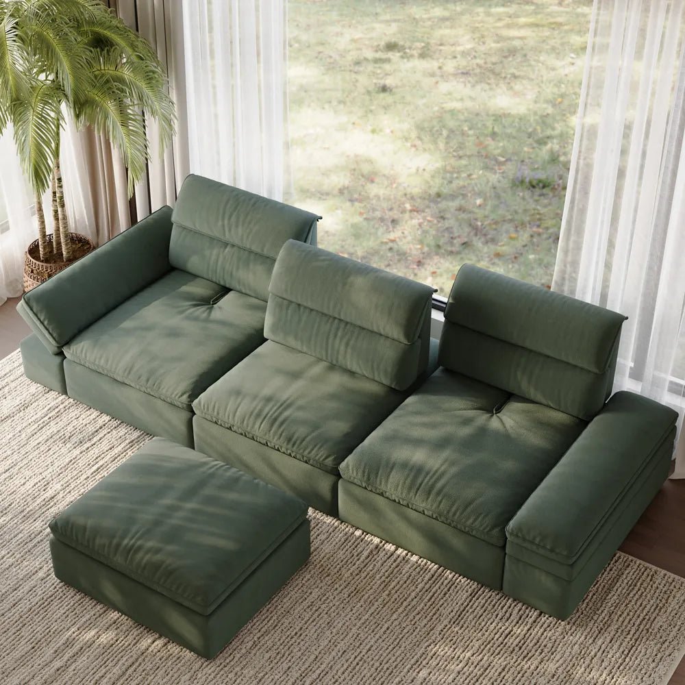 DeepEase Adjustable Modular Loveseat - Exclusivia