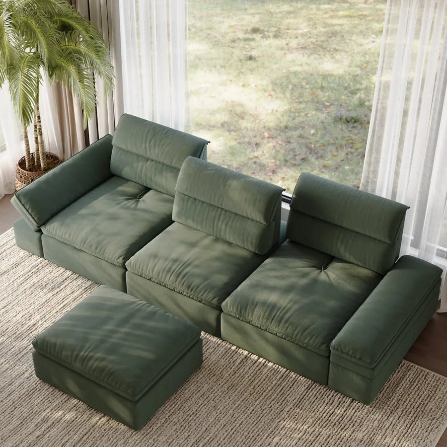 DeepEase Adjustable Modular Loveseat - Exclusivia