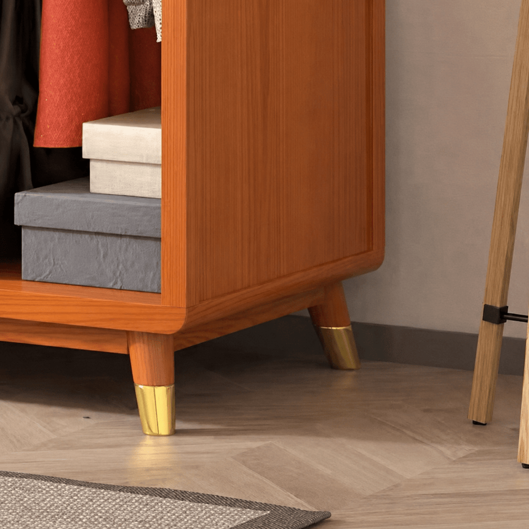 Dewi Japandi Rattan Wardrobe - Exclusivia